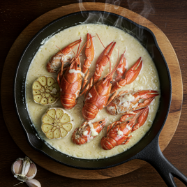 Услуга жарки раков в сливочном соусе (1 кг)