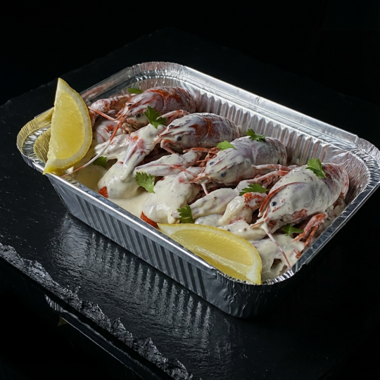 Услуга жарки раков в сливочном соусе (1 кг)